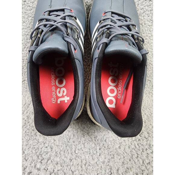 Adidas Tour 360 Boost Size 9 Golf Shoes EVN791001 Grey/White Soft Spike - Picture 9 of 10